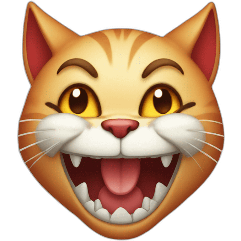 devil cat laughing emoji