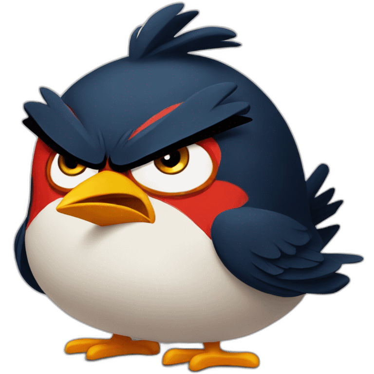 Angry bird emoji