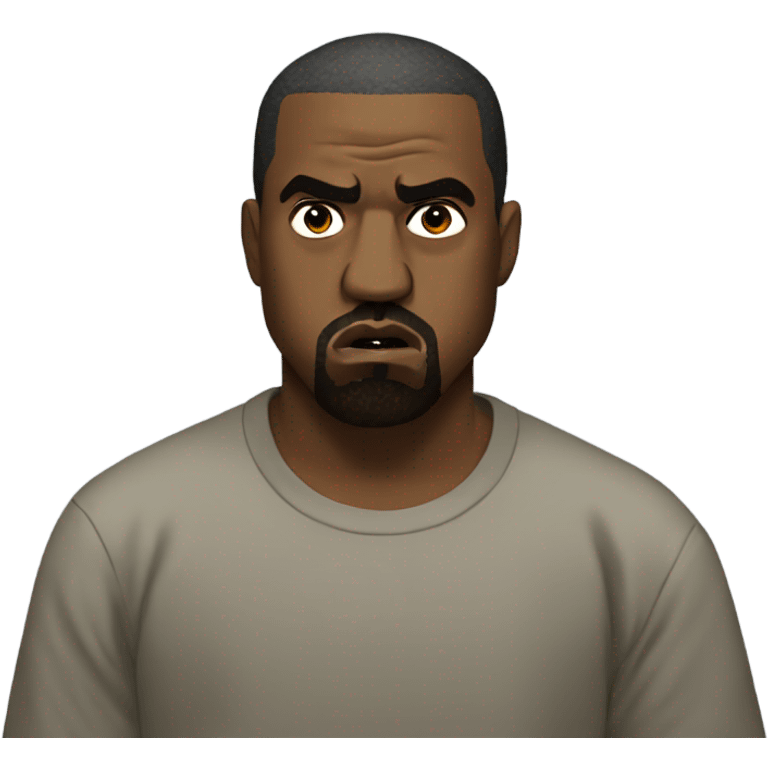 kanye west angry emoji