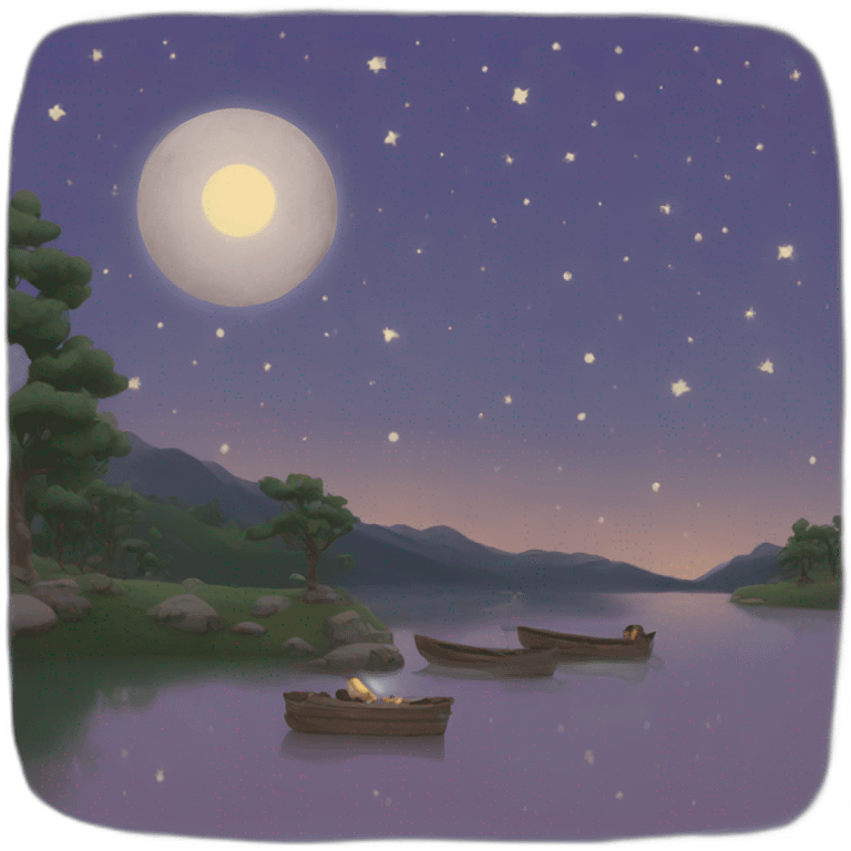 peaceful night emoji