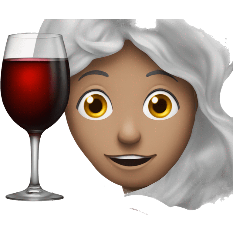 Red wine supernova emoji