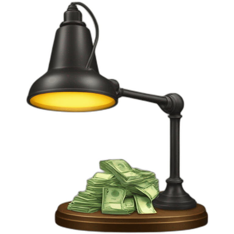 Genius Geni lamp of money emoji