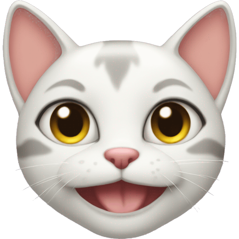 Flirty cat emoji