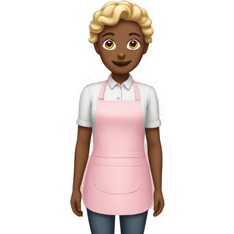 pastel pink apron  emoji