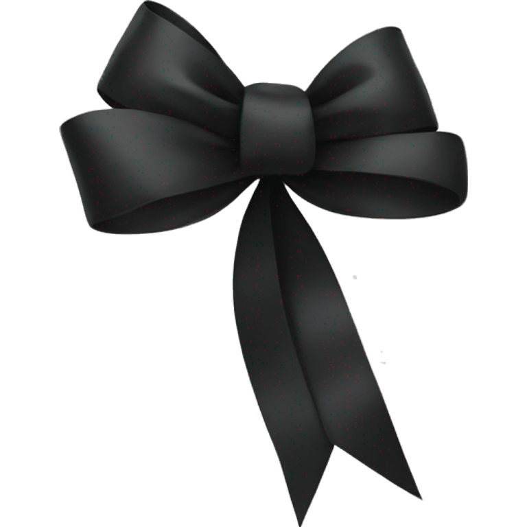 black bow ribbon emoji