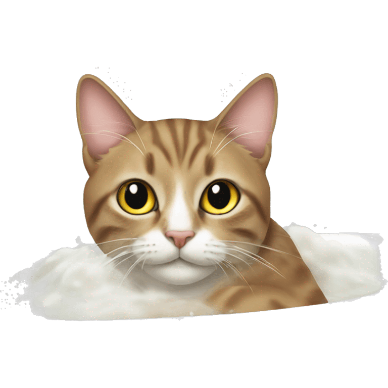 cat-in-a-bath-relaxing emoji