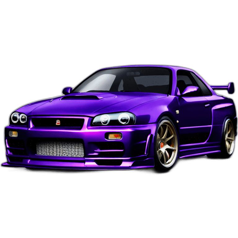 gtr r34 midnight purple emoji