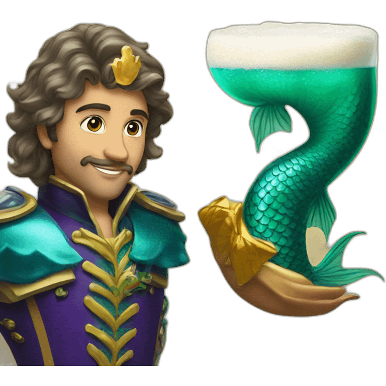 Prince Beer and mermaid emoji