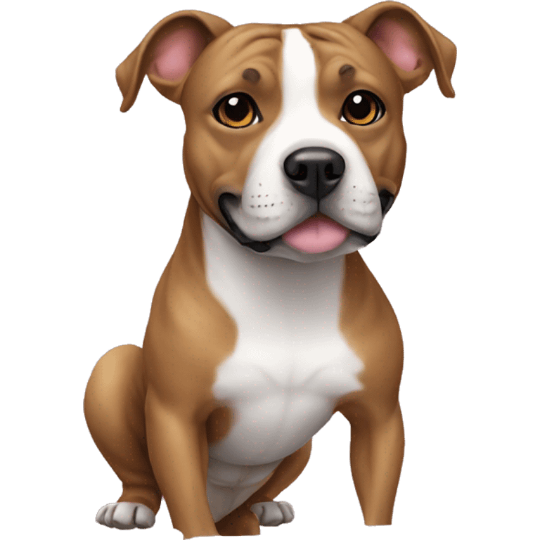 Dog Staffordshire Bull Terrier, french provincial leg emoji