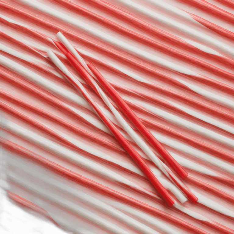 plastic straw red and white, no glass emoji