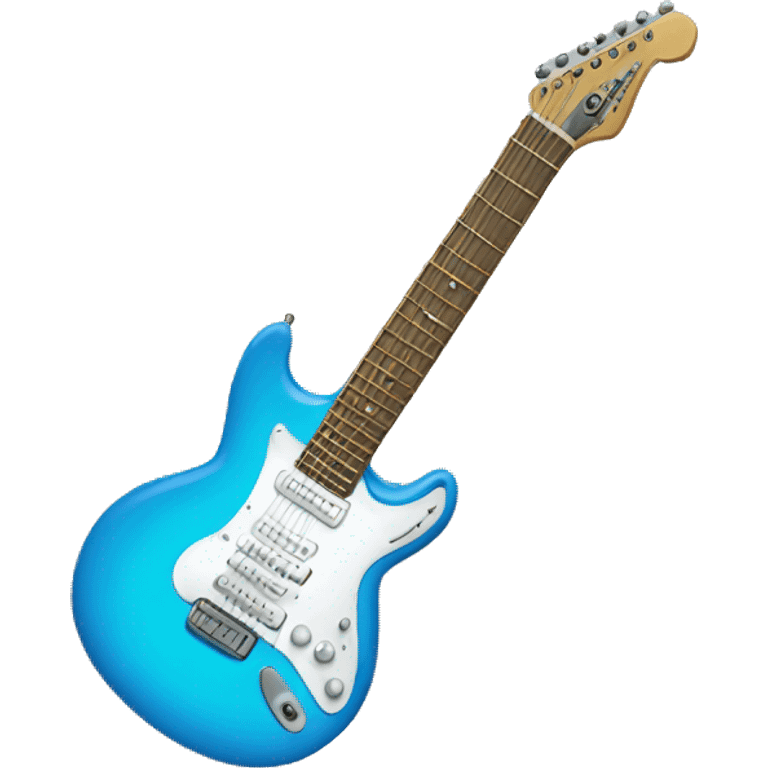 soft blue guitar emoji