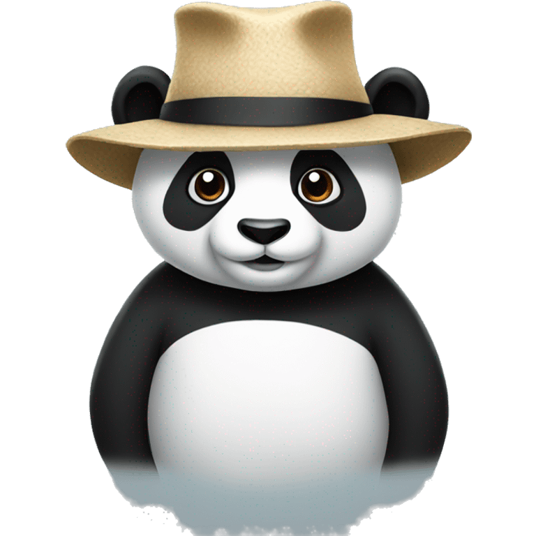 panda  with a hat emoji