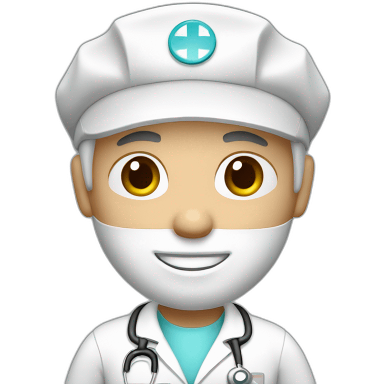 Nurse man white color  emoji