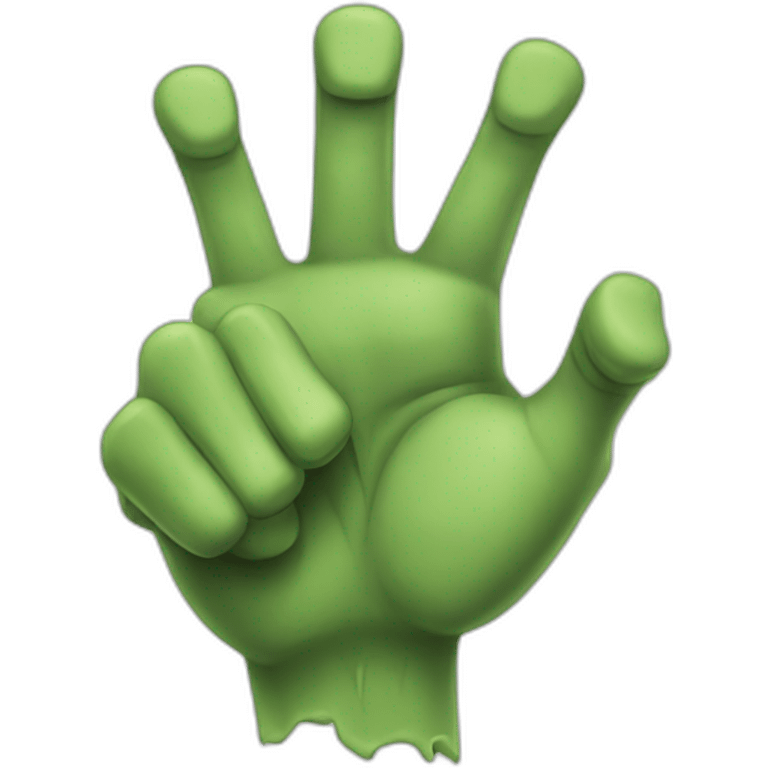 zombie hand Thumbs Down  emoji