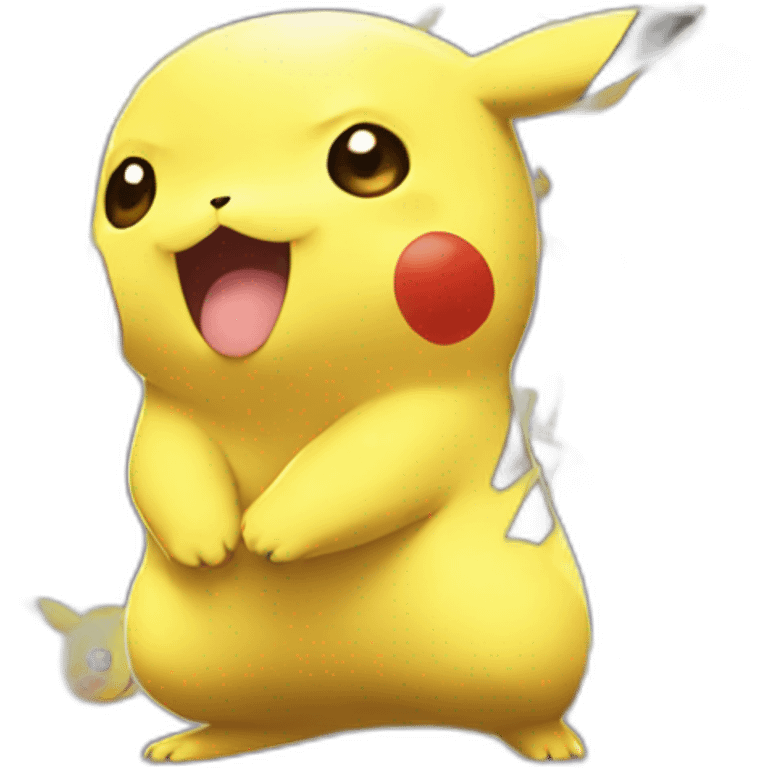 Pikachu shiny emoji