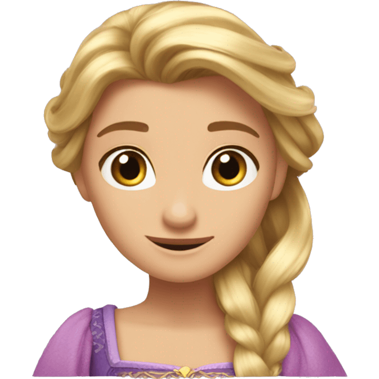 Emoji de la princesa Rapunzel  emoji