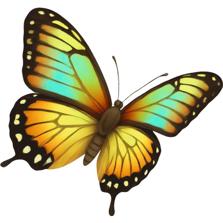 butterfly colorful emoji