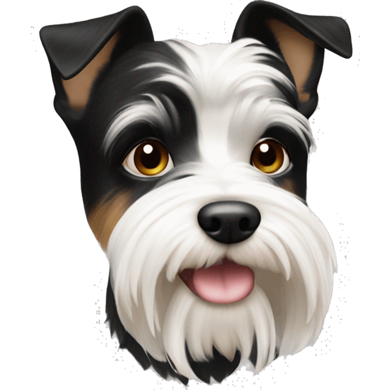 Biewer Terrier black white emoji