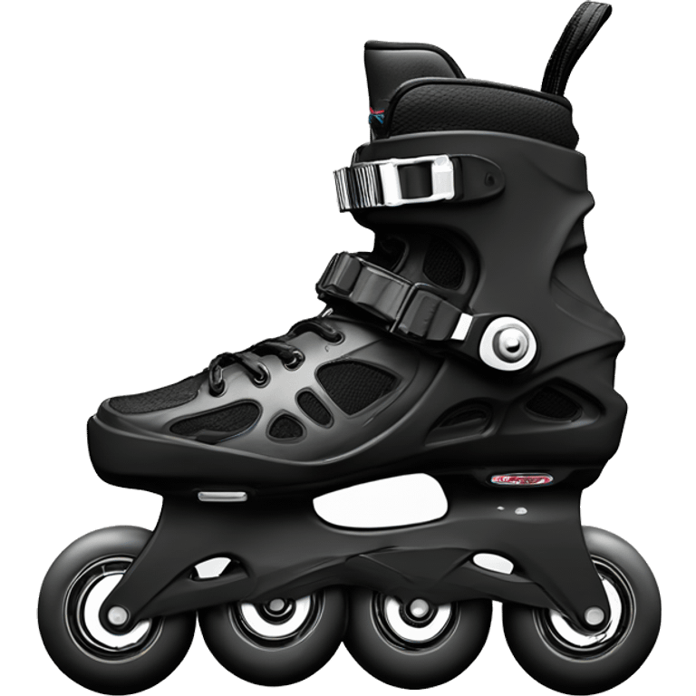 a black rollerblade inline skate, the model called "TWISTER XT" emoji