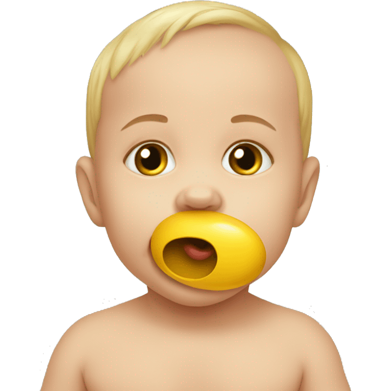 baby with pacifier in mouth emoji