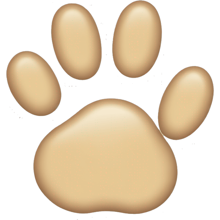 beige cat paw emoji