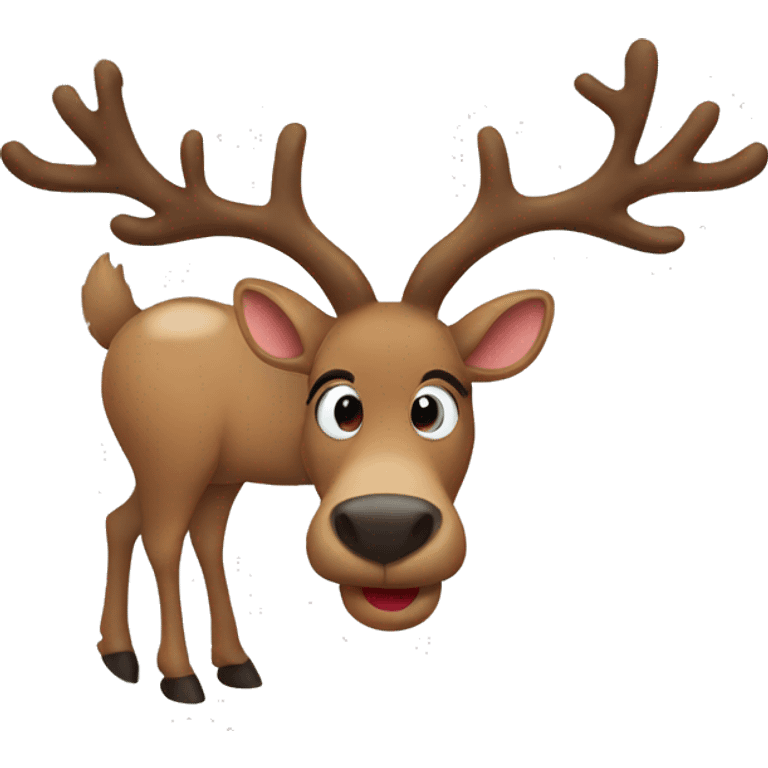 christmas reindeer emoji