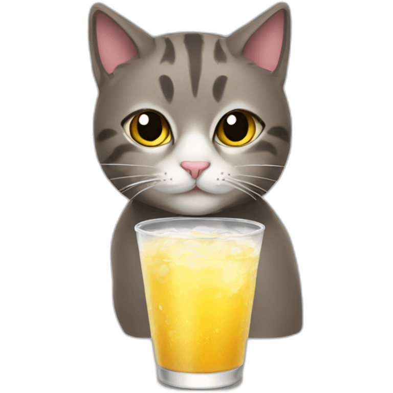 A cat drink emoji