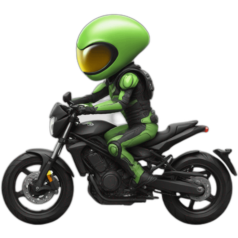 alien on a moto emoji