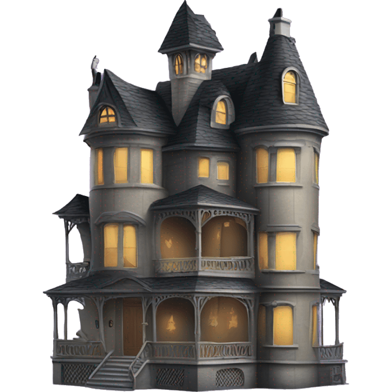 Paperscape Addams sprawling 5 story tall haunted dream mansion  emoji