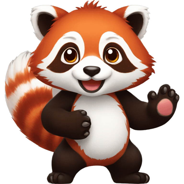 Red panda paws emoji