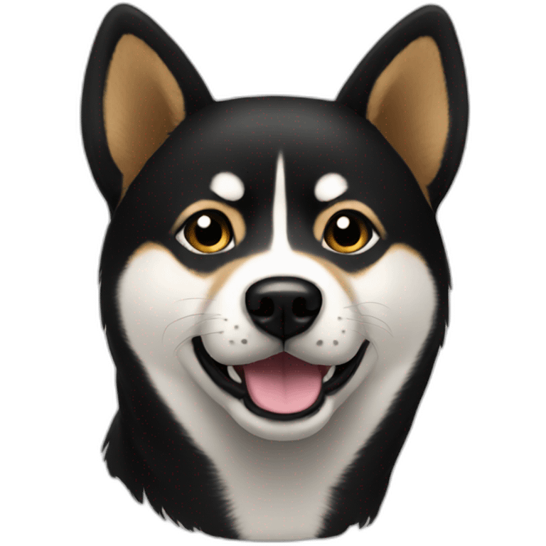 black shiba emoji