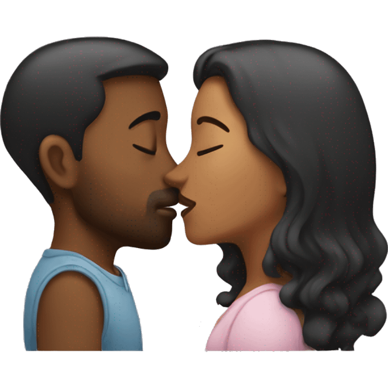 Couple kissing emoji