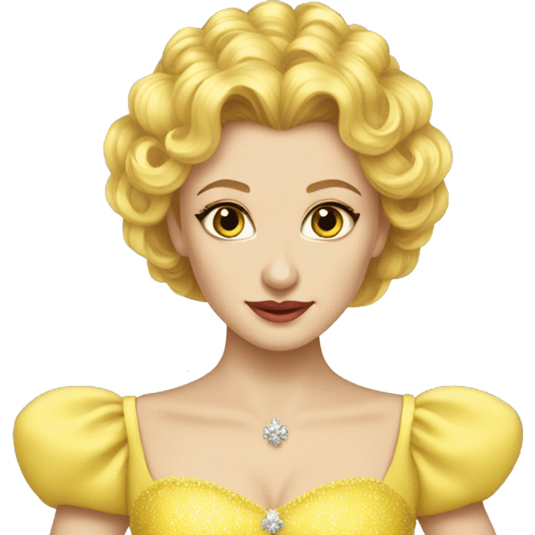 Yellow dress glinda emoji