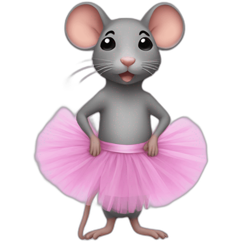 Rat en tutu emoji