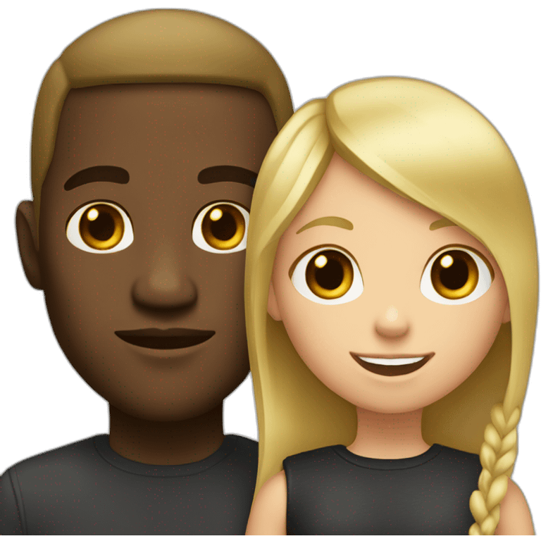 1 Light Black man with a little blonde girl emoji