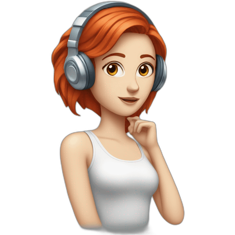 white-girl-red-hair-blue-eyes-wearing-headphones emoji