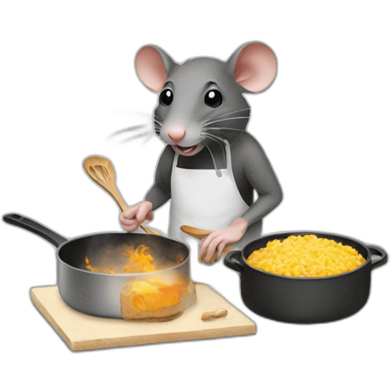 Rat cooking emoji