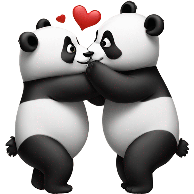 panda kisses emoji