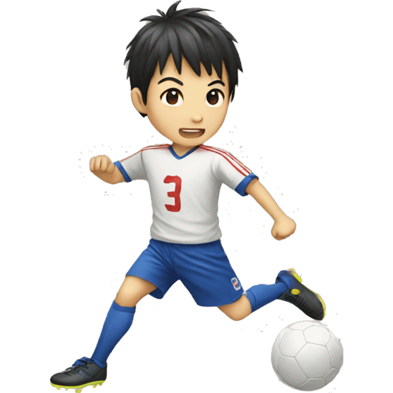 japanese boy kicking ball emoji