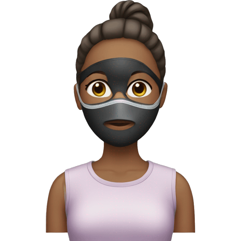 girl with face mask emoji