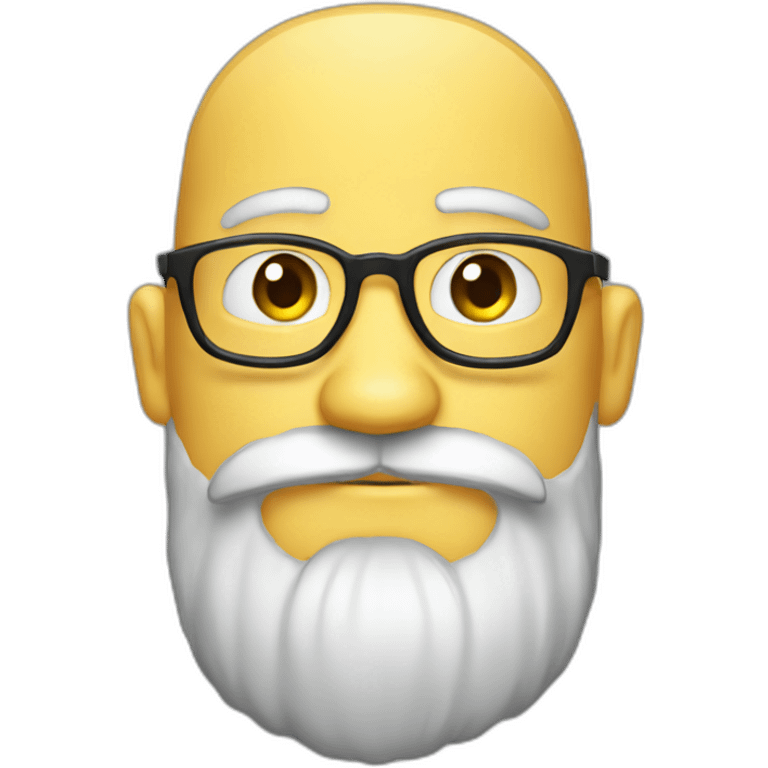 geek beard man emoji