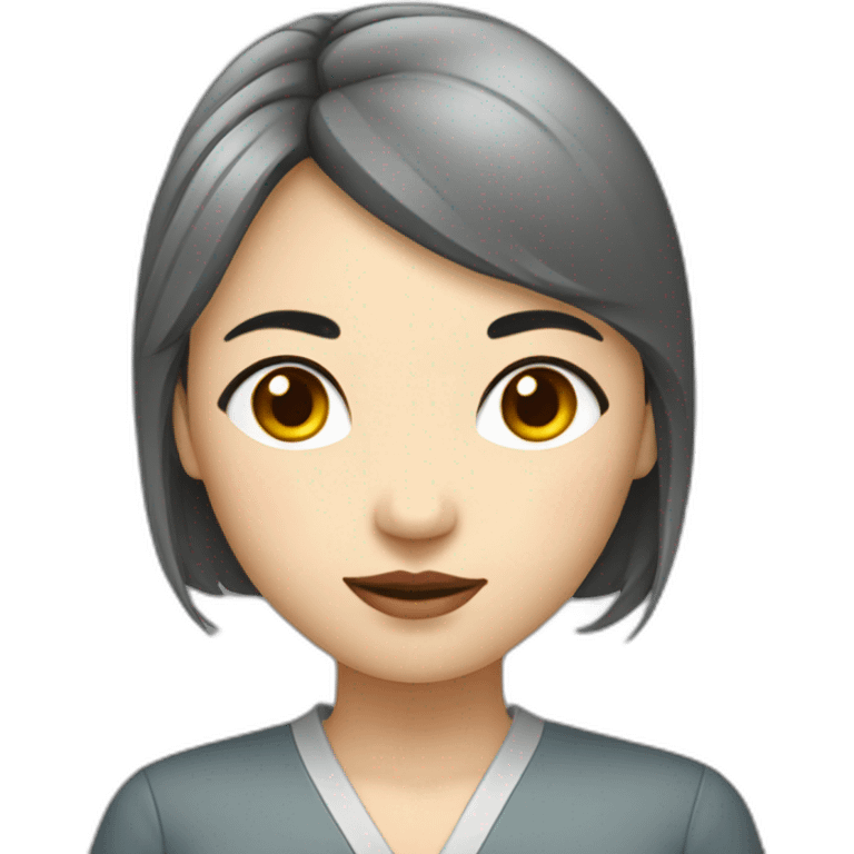 femme chinoise aux yeux étirés  emoji