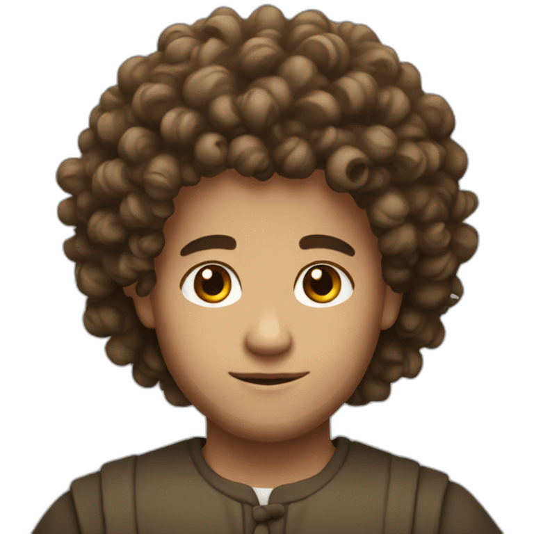 Matthew curly hair from bible emoji