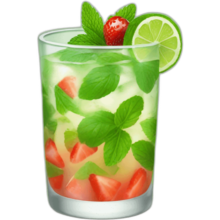 Mojito fresa emoji