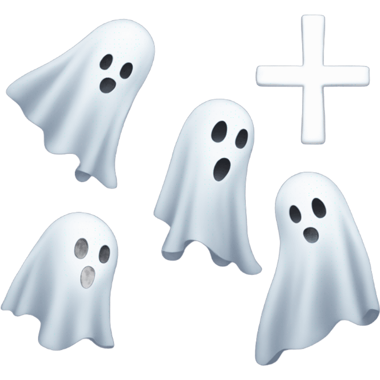 Ghosts with cross emoji