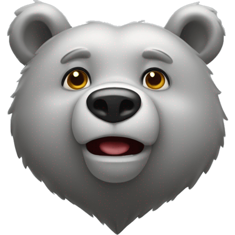 realistic-falling-in-love-grey-bear-with-eyes-in-the-form-of-hearts emoji