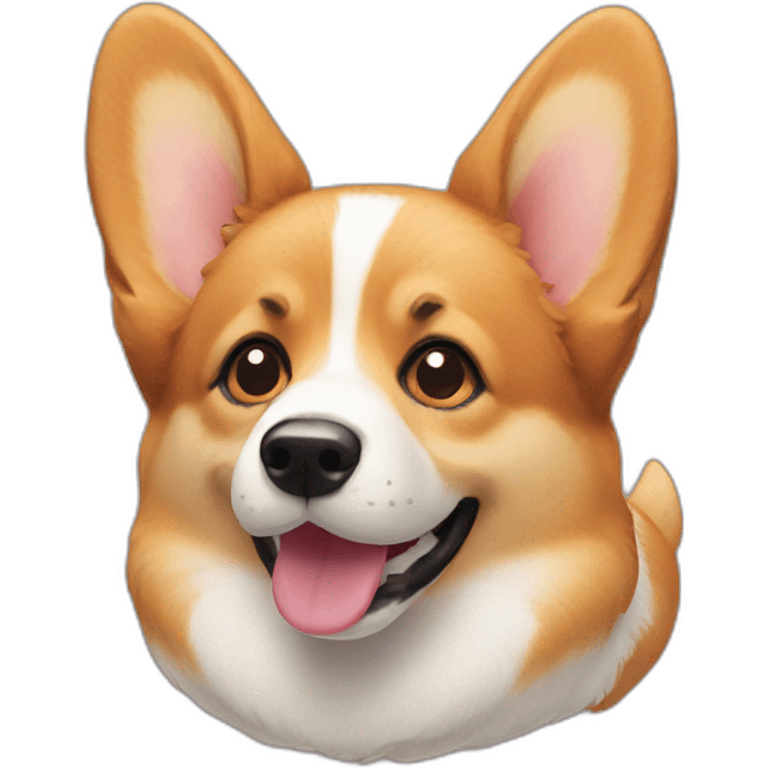 corgi dog cute face emoji