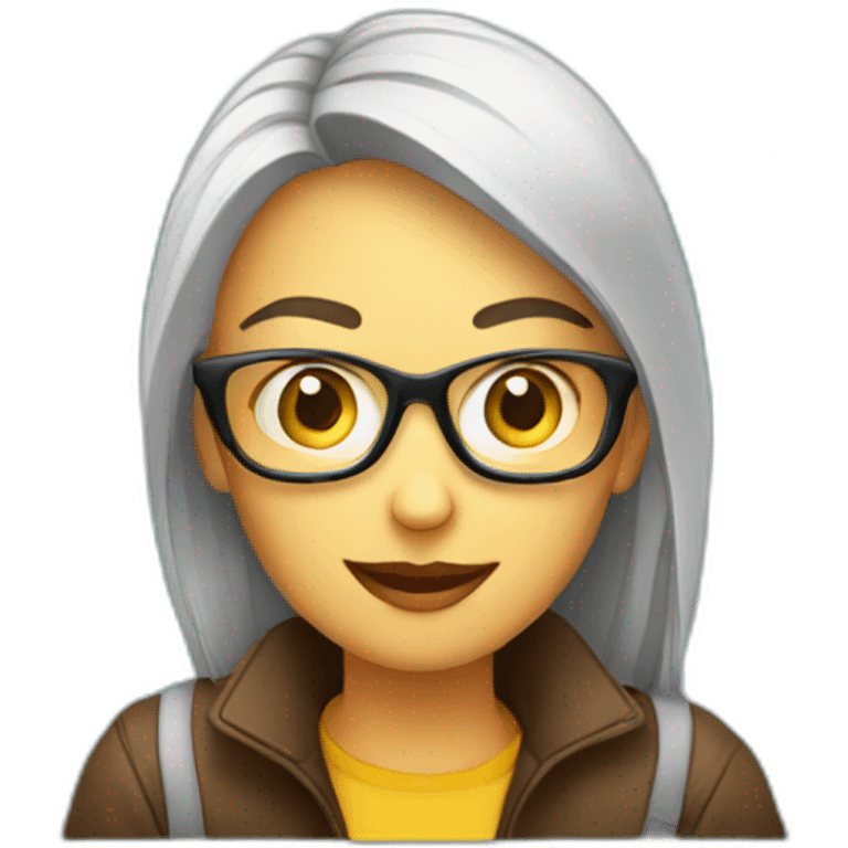 blogger near laptop emoji