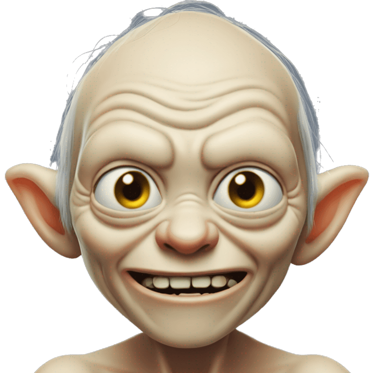 expresion de Gollum del señor de los anillos emoji