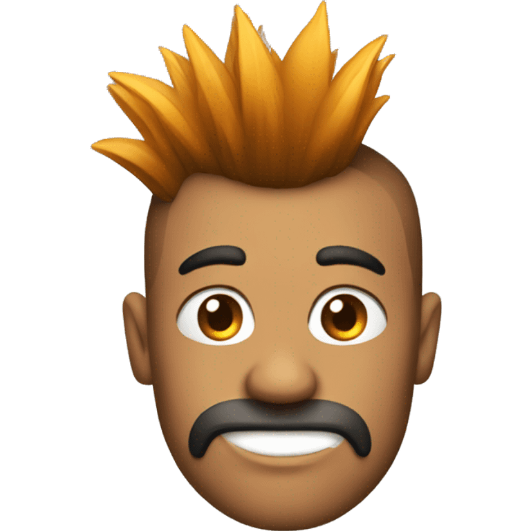 Guy with Mohawk  emoji